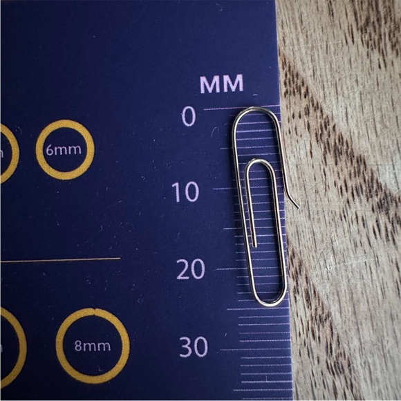 14k Solid Gold Paperclip Earrings - Picture 3 of 6